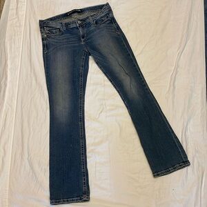 Express Jeans, Women’s size 10R (34”), Barley Boot Stella Low Rise